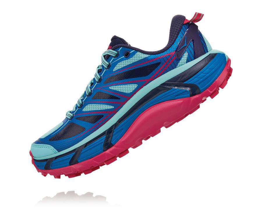 Hoka One One Trail Schoenen Dames - Mafate Speed 2 - Donkerblauw - AQ5801273